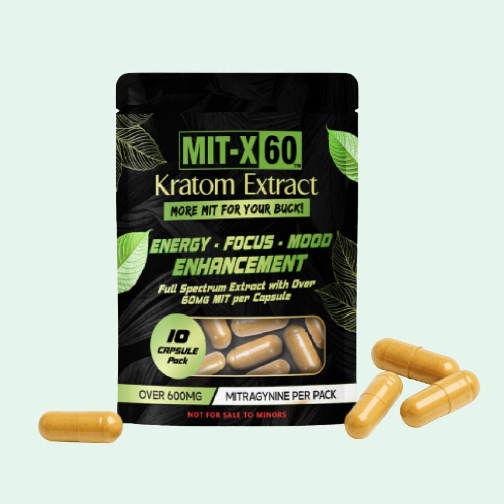 Mit-X 60 Kratom Extract Capsules