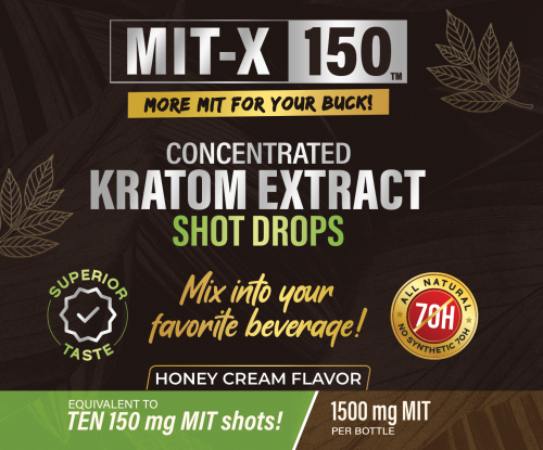 MIT-X 150 Concentrated Kratom Extract Drops!